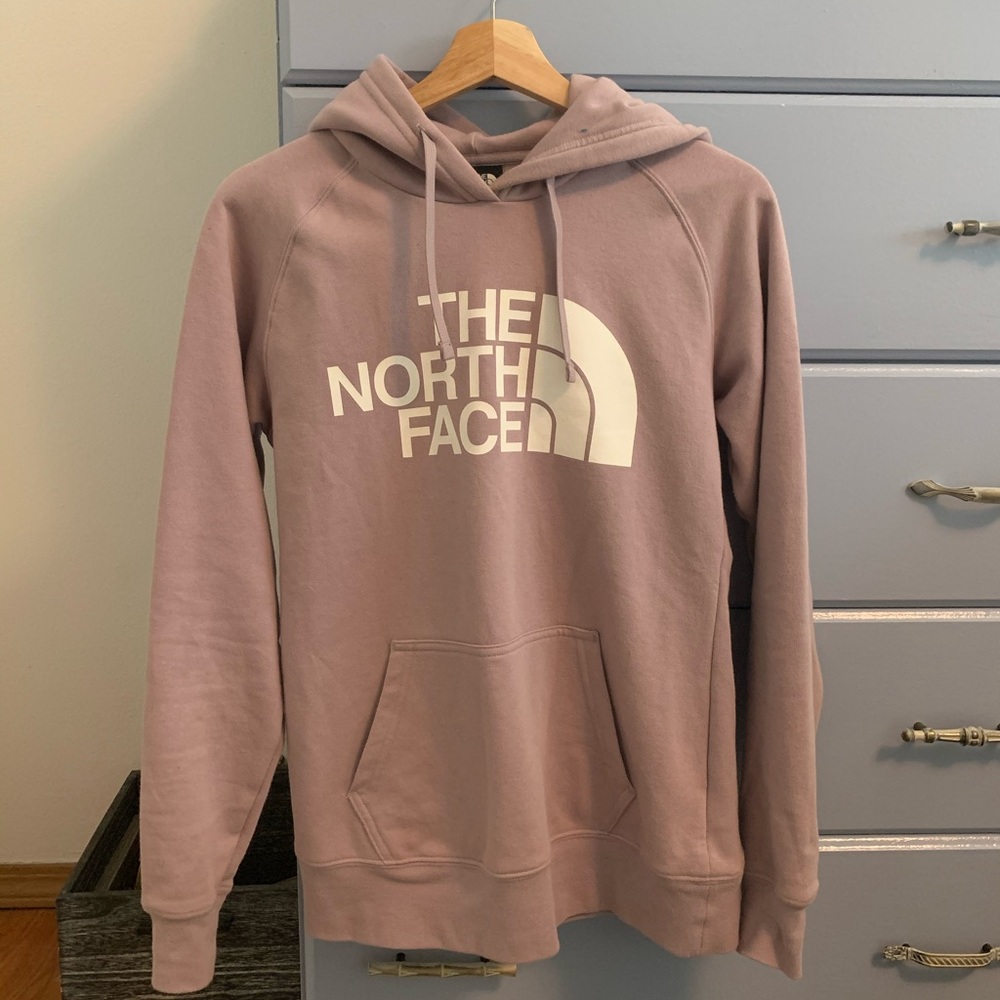 Mauve north face hoodie